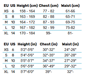 2024 New Mystic Lunar Shorty 0 Size Chart